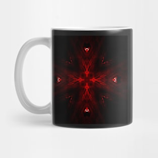 Ominous Red Kaleidoscope pattern (Seamless) 6 Mug